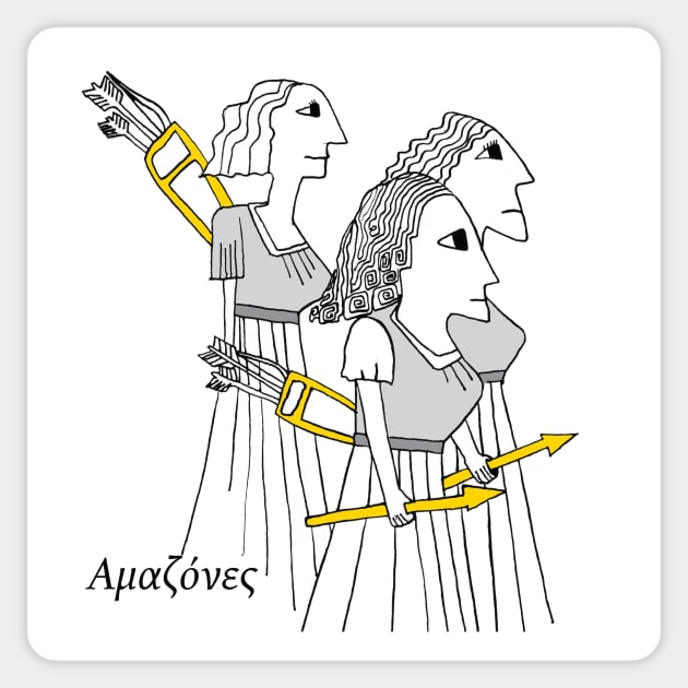 Amazons Sticker by ruta13art